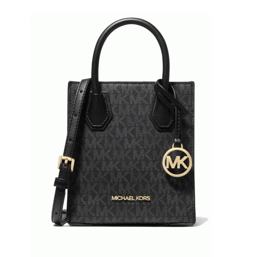 NWOT Michael Kors Mercer Extra-Small Logo and Leather Crossbody Bag
